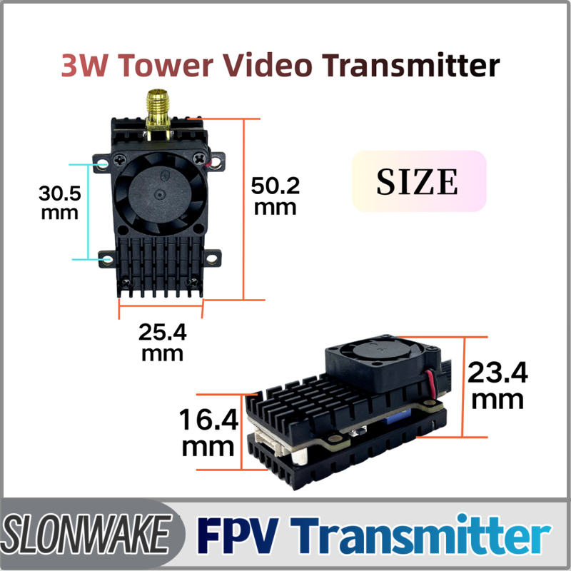 Fpv Drone Receiver - SLONWAKE 5.8G 3000mW محاكاة VTX FPV