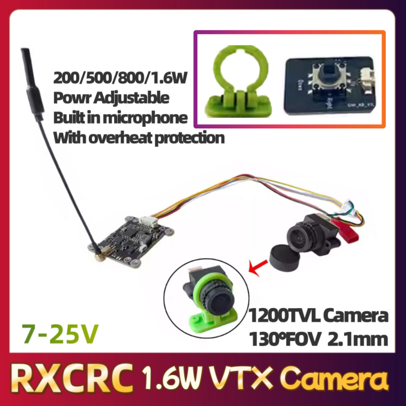 RXCRC 5.8G وحدة 48CH 1.6W VTX  - مراجعة Fpv Drone Receiver وسعره
