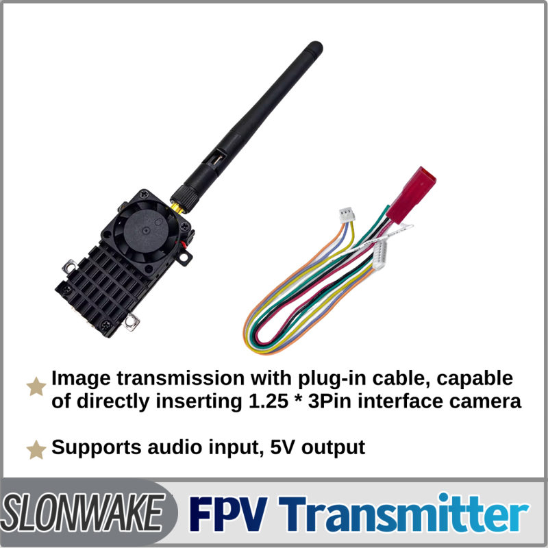 SLONWAKE 5.8G 3000mW محاكاة VT - مراجعة Fpv Drone Receiver وسعره